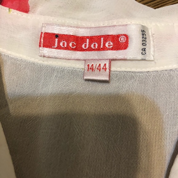 Vintage Jac dale sleeveless ruffled  pin up style - Picture 5 of 7